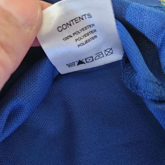 Kangol X Samuel L Jackson Color Block Golf Polo Shirt Blue White Mens Large NEW - Picture 5 of 9